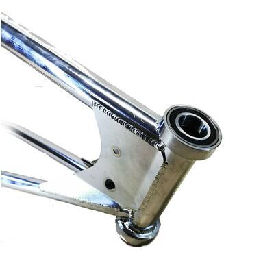 JAWA Middle frame reduced Chrome with spacer and bearing, Chrome - 1