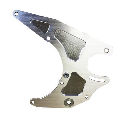 JAWA Left engine plate "4" Silver, Silver
