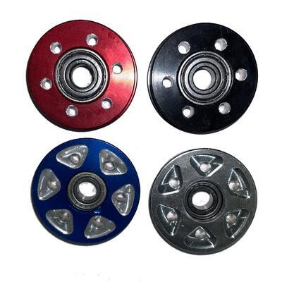 Throttle middle guid wheel BLUE with bearing, Blue