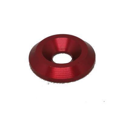 Washer 8 - beveled - Red, Red