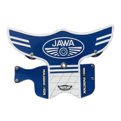 JAWA Fork cover Blue/White, BlWh