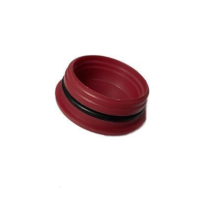 Plug of exhaust port - RED - with rubber ring - 2