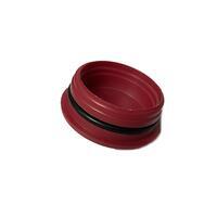 Plug of exhaust port - RED - with rubber ring - 2/2